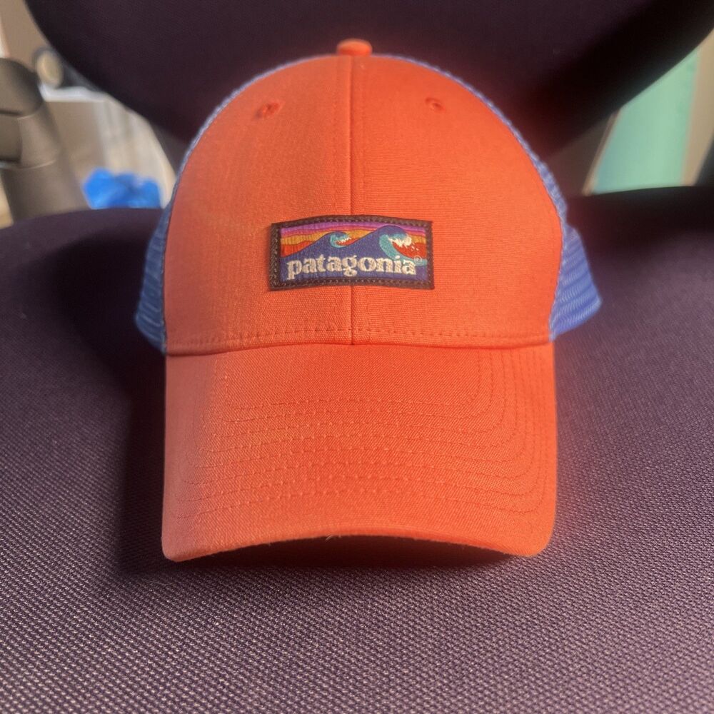 Patagonia Board Short LoPro Snap-Back Hat OS Coral Blue